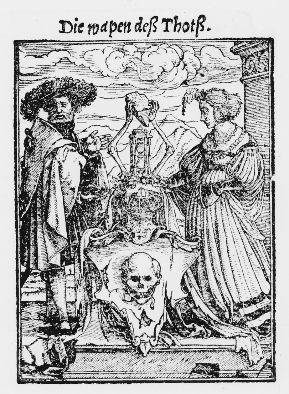 ハンス・ラッツェルバーガーが刻んだ「死のダンス」の死者の箱、1538年頃 作： ハンス・ホルバイン・ザ・ヤング