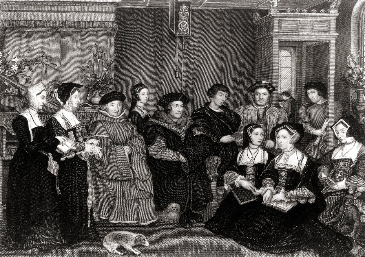 トーマス・モアの家族（1478-1535）、イングランド首相 作： ハンス・ホルバイン・ザ・ヤング