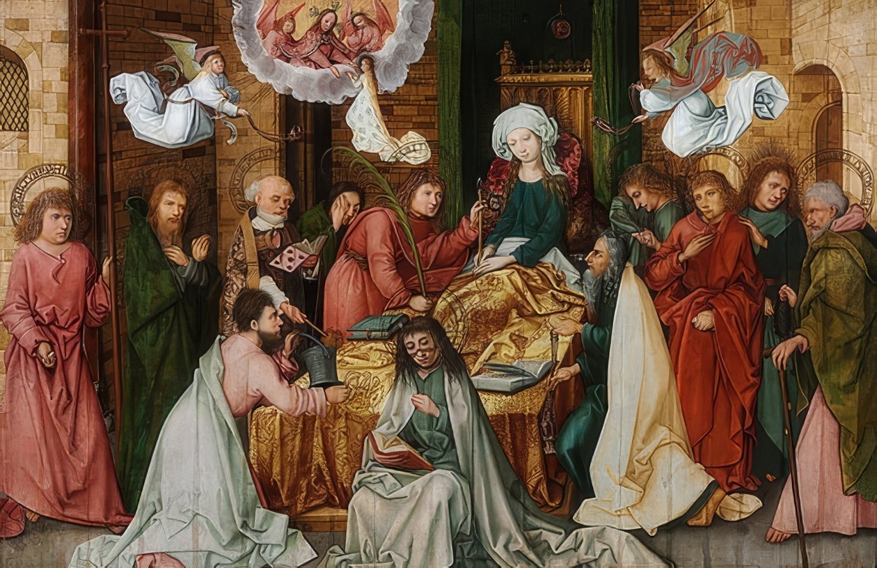 聖母マリアの死。 1492年