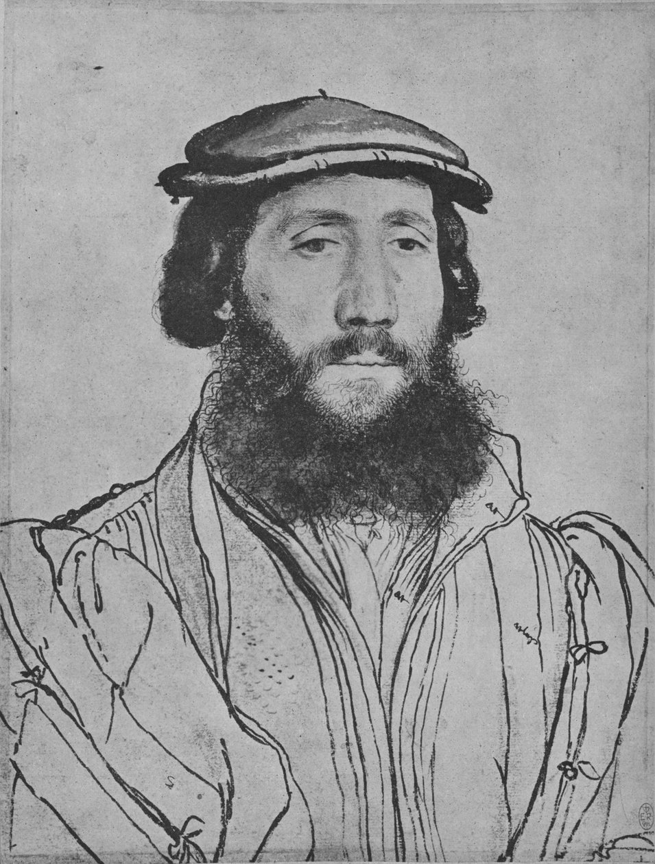 紳士：不明、c1535 1945 作： ハンス・ホルバイン・ザ・ヤング