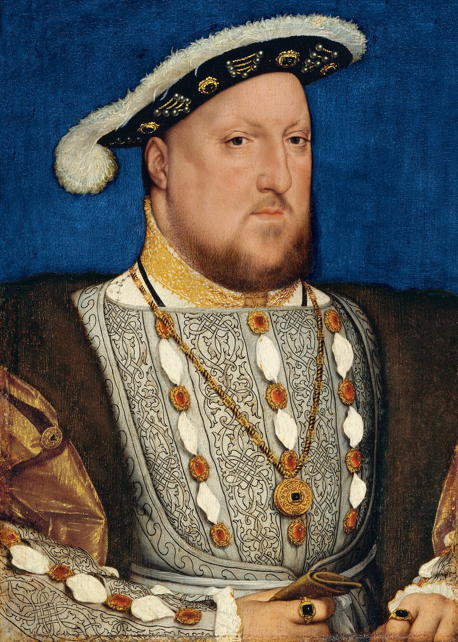 ヘンリー8世（1491-1547）の肖像 作： ハンス・ホルバイン一世