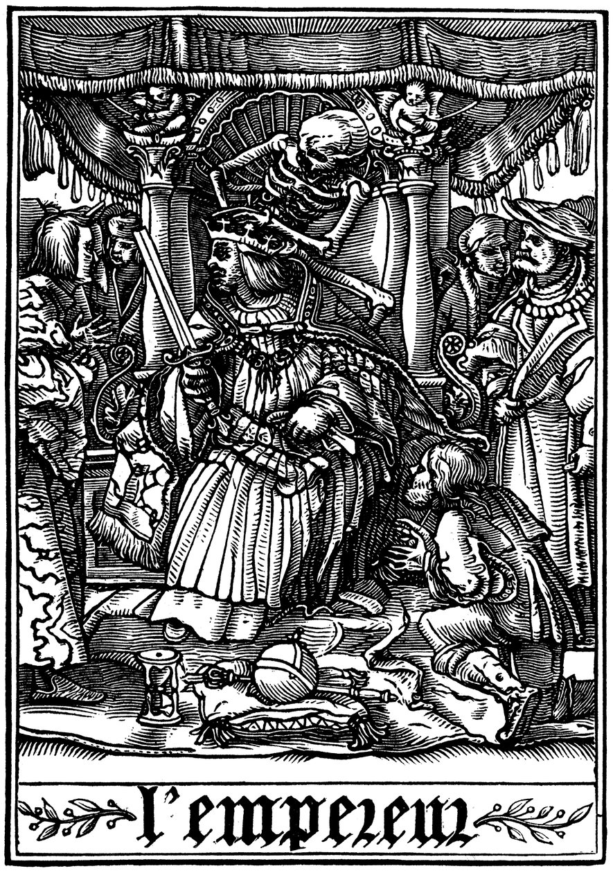 1538年、死によって訪れた皇帝 作： ハンス・ホルバイン・ザ・ヤング