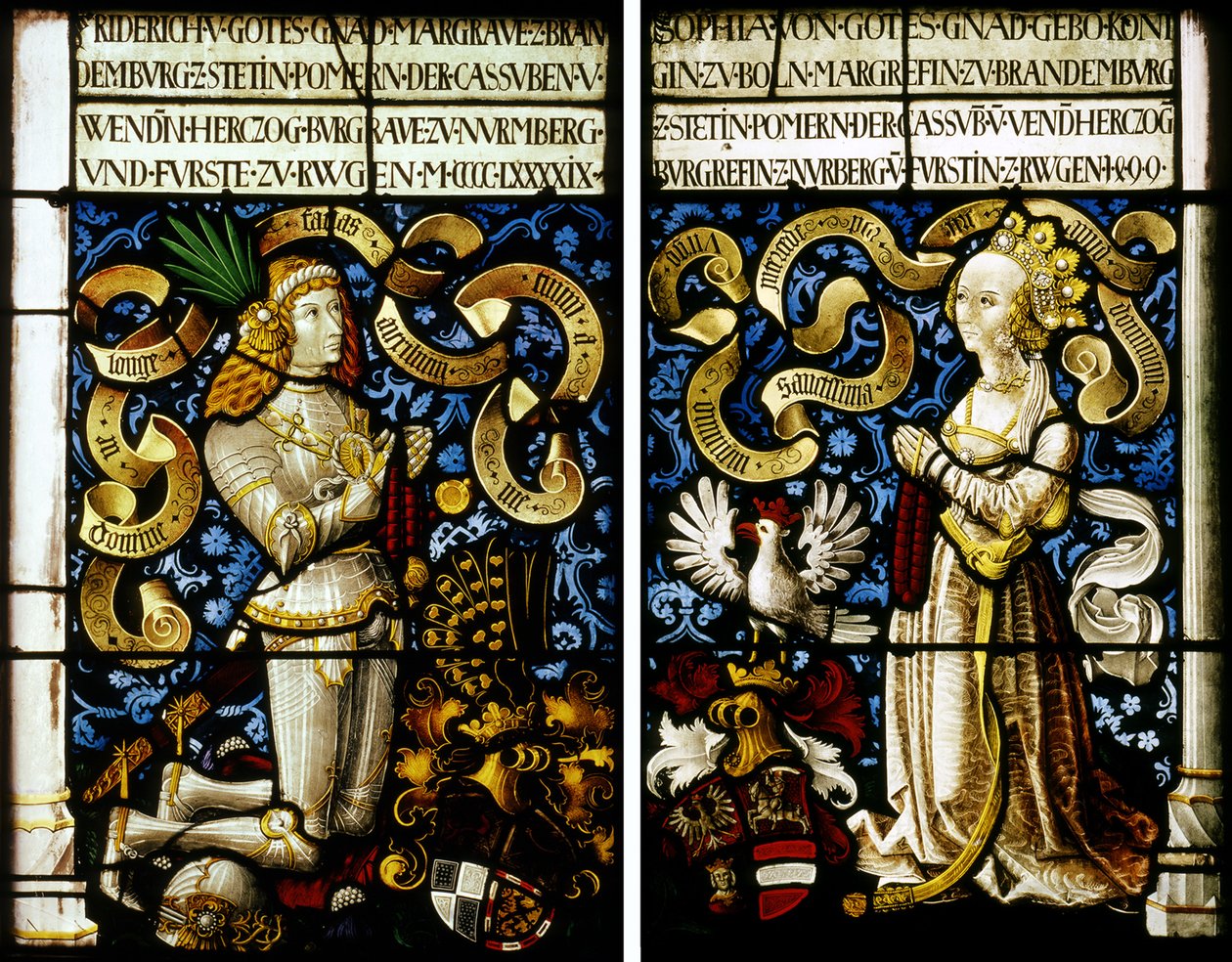 ブランデンブルク＝アンスバッハ辺境伯フリードリヒ (1460–1536) と妻のソフィア・ヤギェロン (1464–1512)、149 作： ハンス・カンバーガー