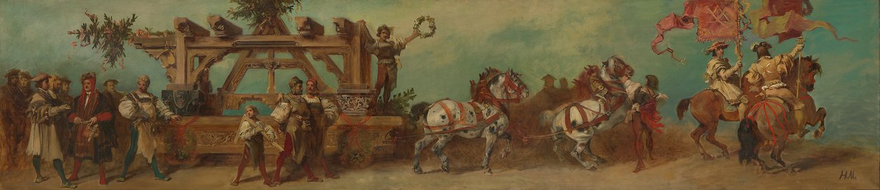 1879年の祝祭行列のための習作 - 大工たち 作： ハンス・マカート
