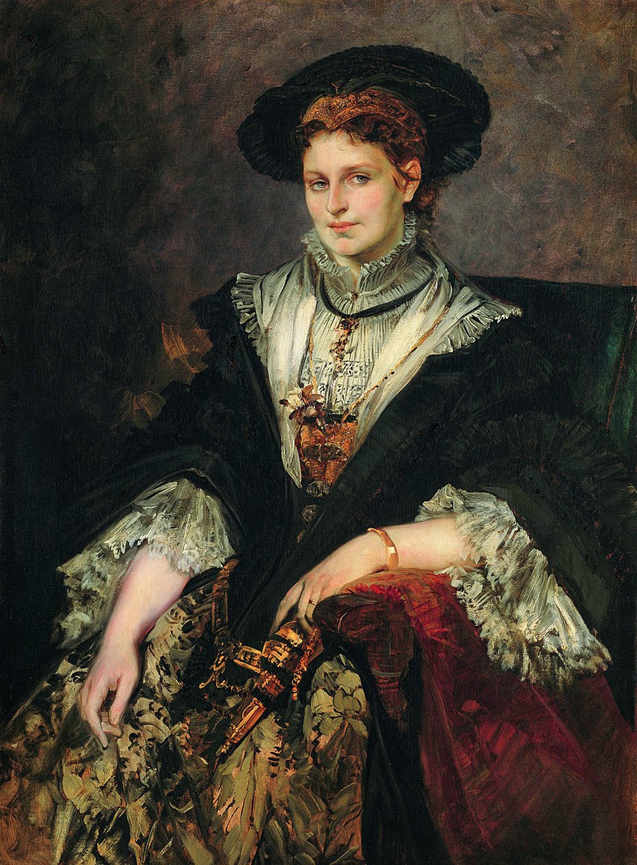 Bertha von Pilotyの肖像、1872-1873年 作： ハンス・マカート