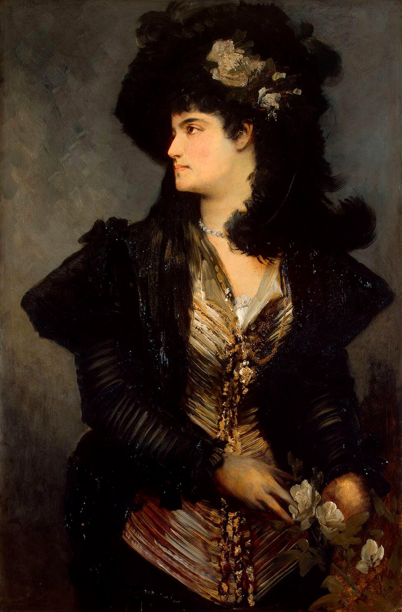 女性の肖像、1870年代から1880年代。 作： ハンス・マカート