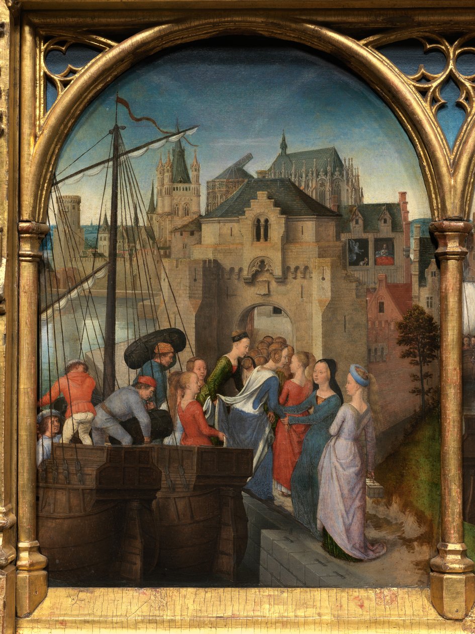 Detail of the Reliquary of Saint Ursula   1439969   ja       japanese Successfully Translated  Original: Charlotte Sophia (née Leveson-Gower), Somerset, Duchess of Beaufort Translat: Charlotte Sophia (née Leveson-Gower), Somerset, Duchess of Beaufort 14424 作： ハンス・メムリンク