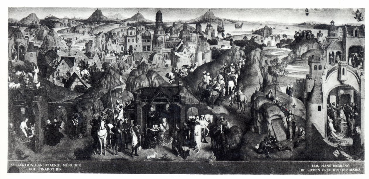 聖母の七つの喜び、1480 作： ハンス・メムリンク