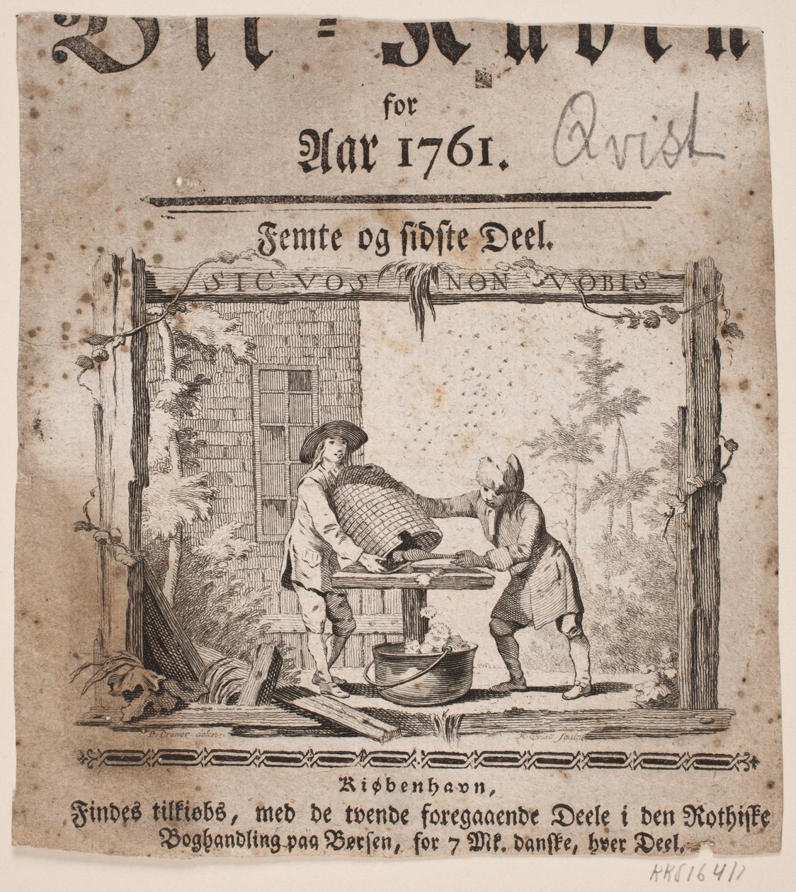 「1761年のビー・クベン」のタイトルビネット、パートV 作： HansQuist