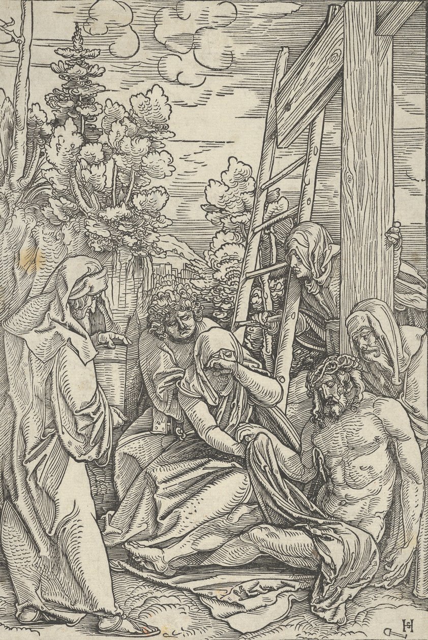 The Life of Christ からの嘆き、約。 1511-12。 作： ハンス・ショイフェライン長老