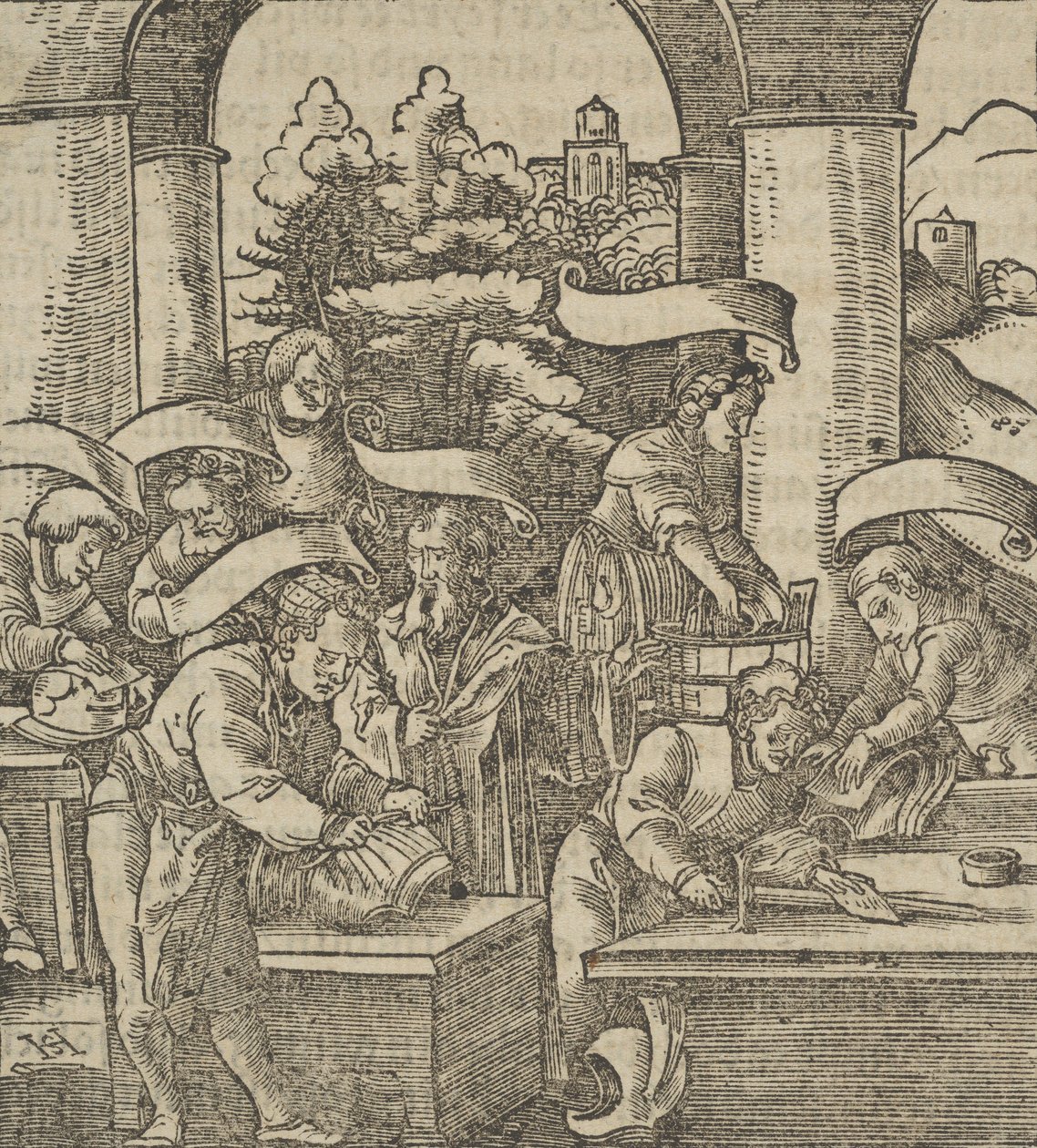 甲冑の製作、Hymmelwagen on who live well..., 1517. 作： ハンス・シャウフェライン（父）
