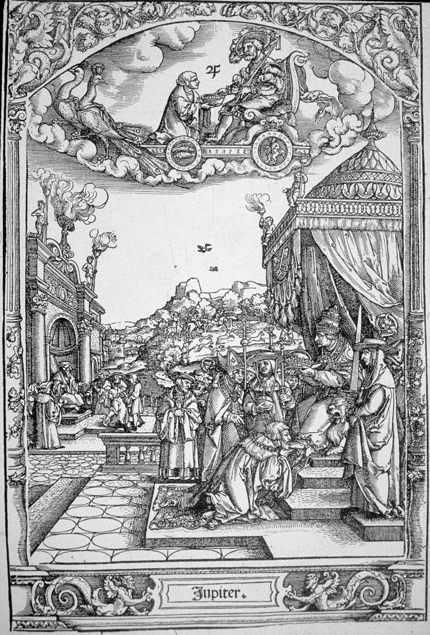 惑星木星 (木版画) 作： Hans Sebald (School of) Beham