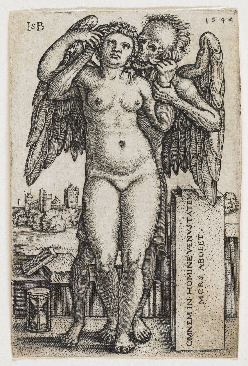 女性を奪う死、1547 作： ハンス・セバルド・ベハム