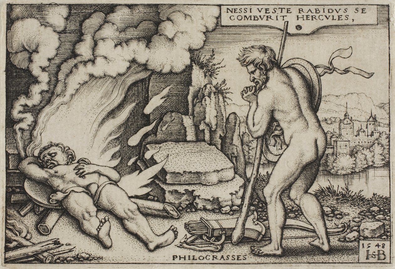 ヘラクレスの労働、1548年からのヘラクレスの死 作： ハンス・セバルド・ベハム
