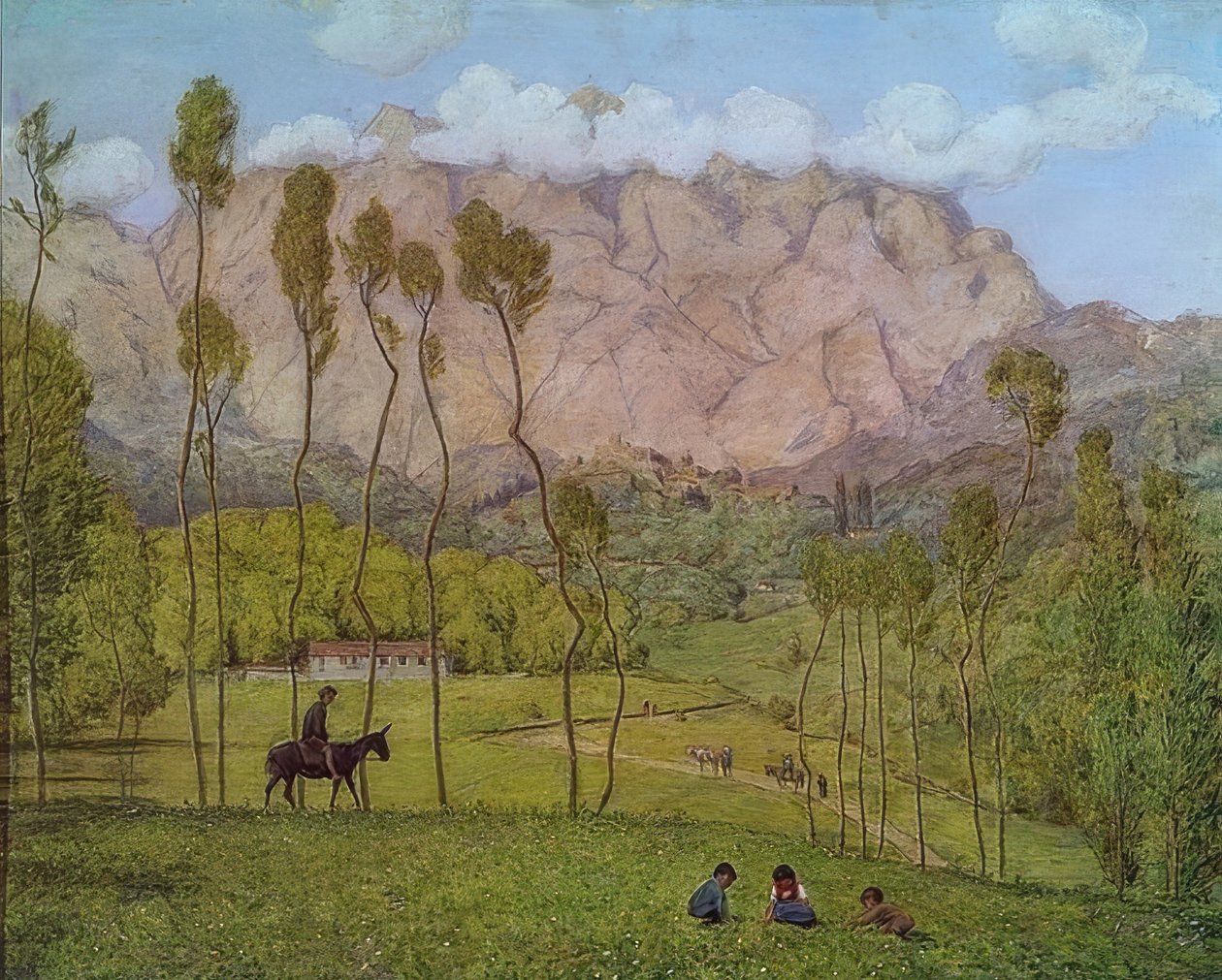 カラーラの風景。 1910年頃 作： ハンス・トーマ
