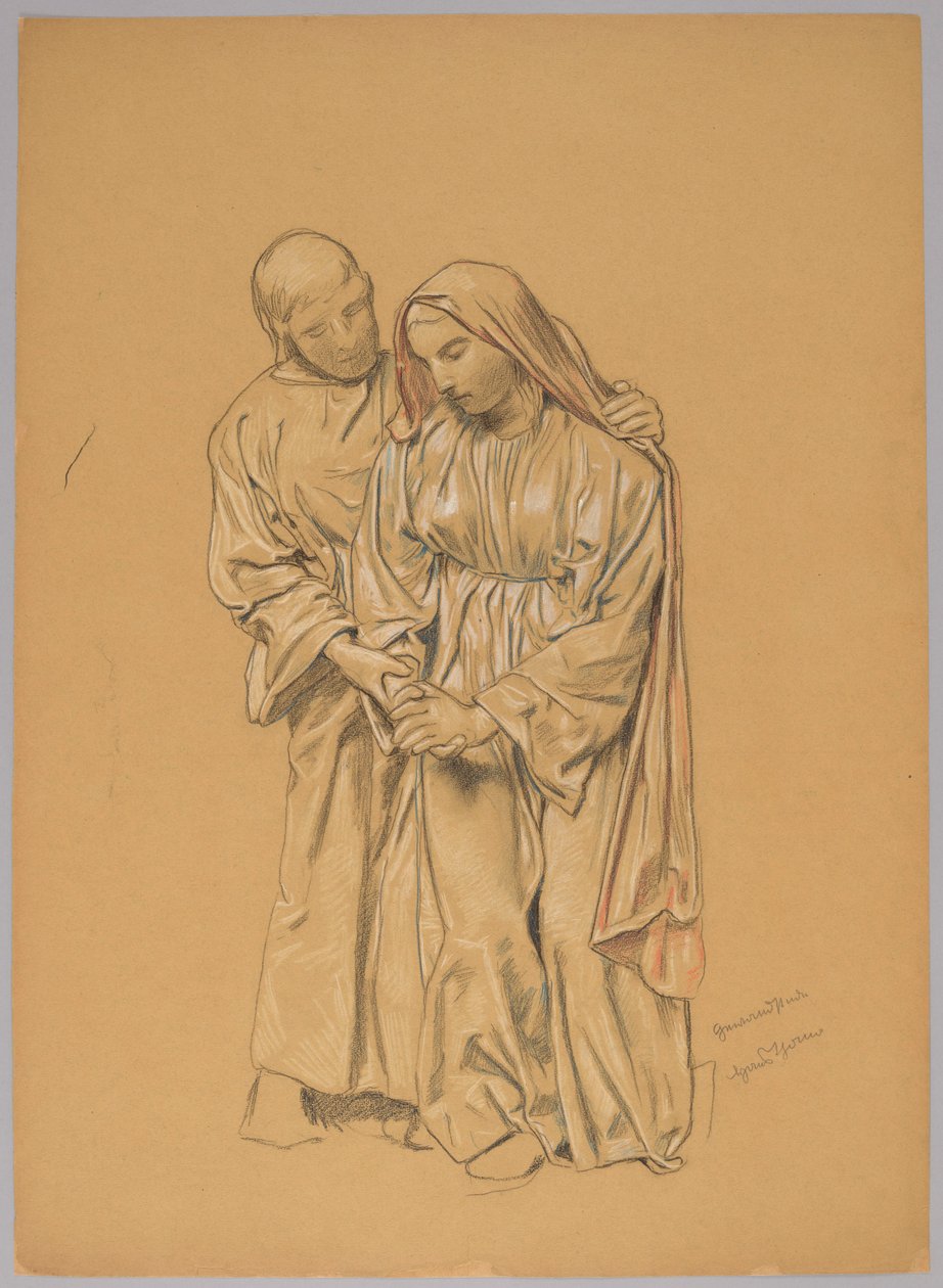 Maria mit dem heiligen Johannes dem Evangelisten 作： ハンス・トーマ