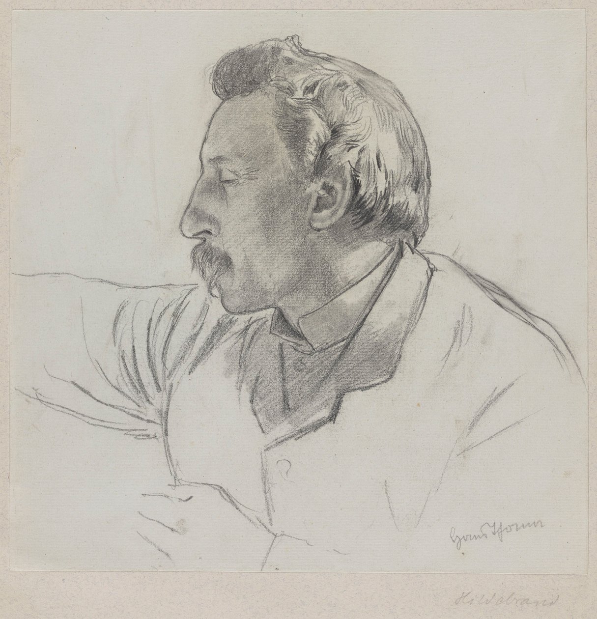 アドルフ・ヒルデブランド（1841-1921）の肖像画 作： ハンス・トーマ