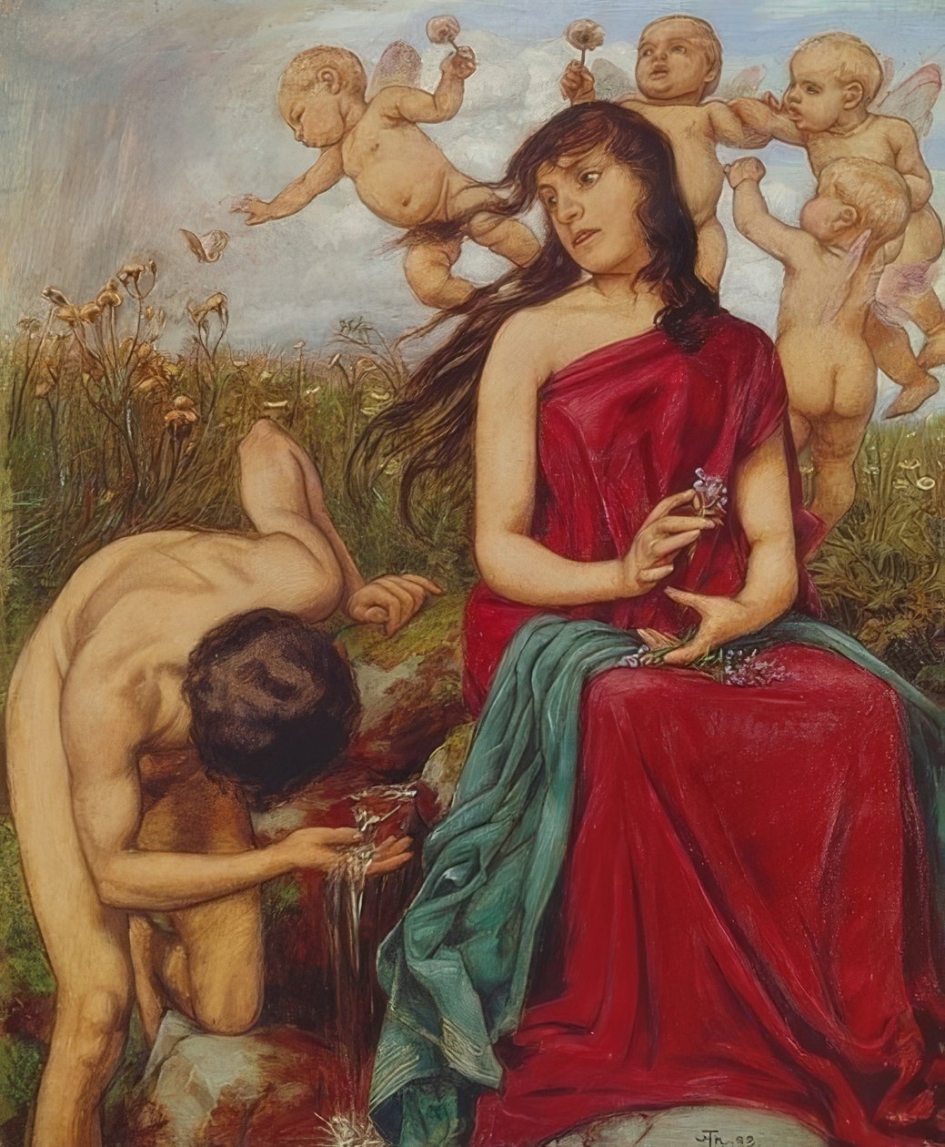 Quellennymphe。 1888 作： ハンス・トーマ