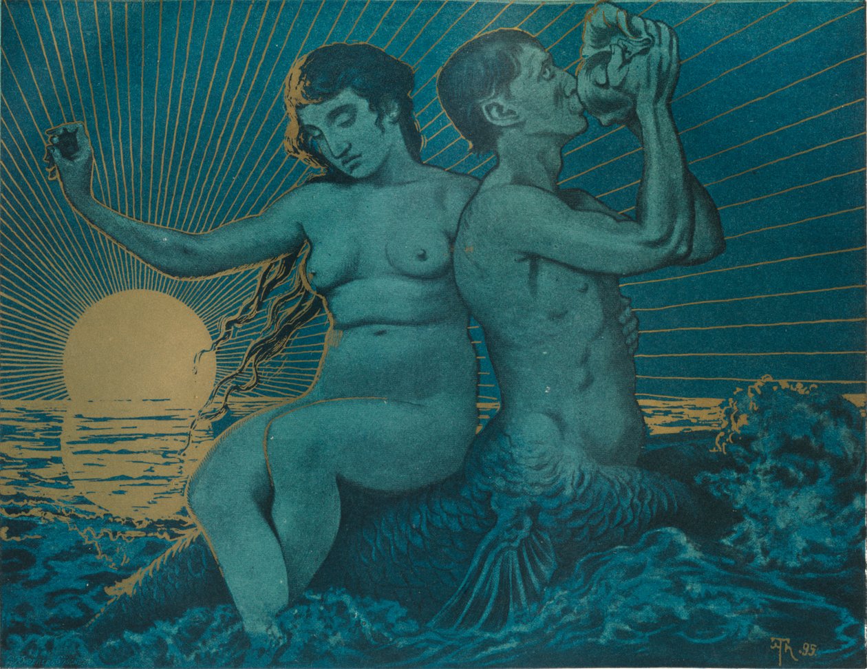 トリトンとネレイド、1895 作： ハンス・トーマ