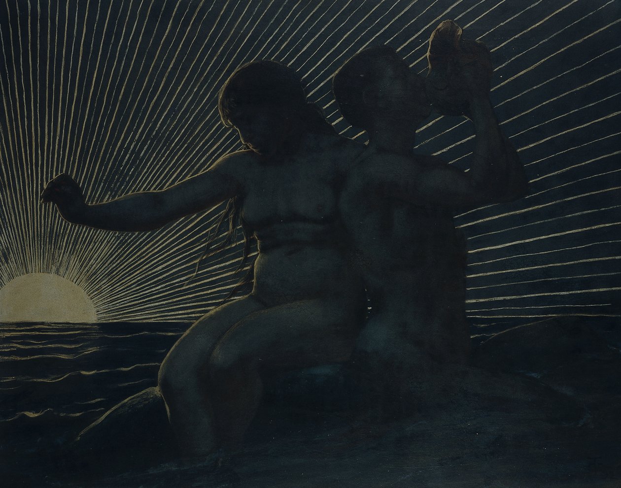 トリトンペア、1892 作： ハンス・トーマ