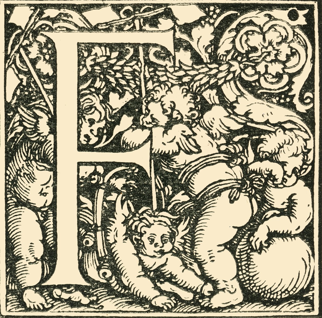 F-Hans Weiditzによるアルファベット、c1520-1521、1908。 作： ハンス・ワイディッツ