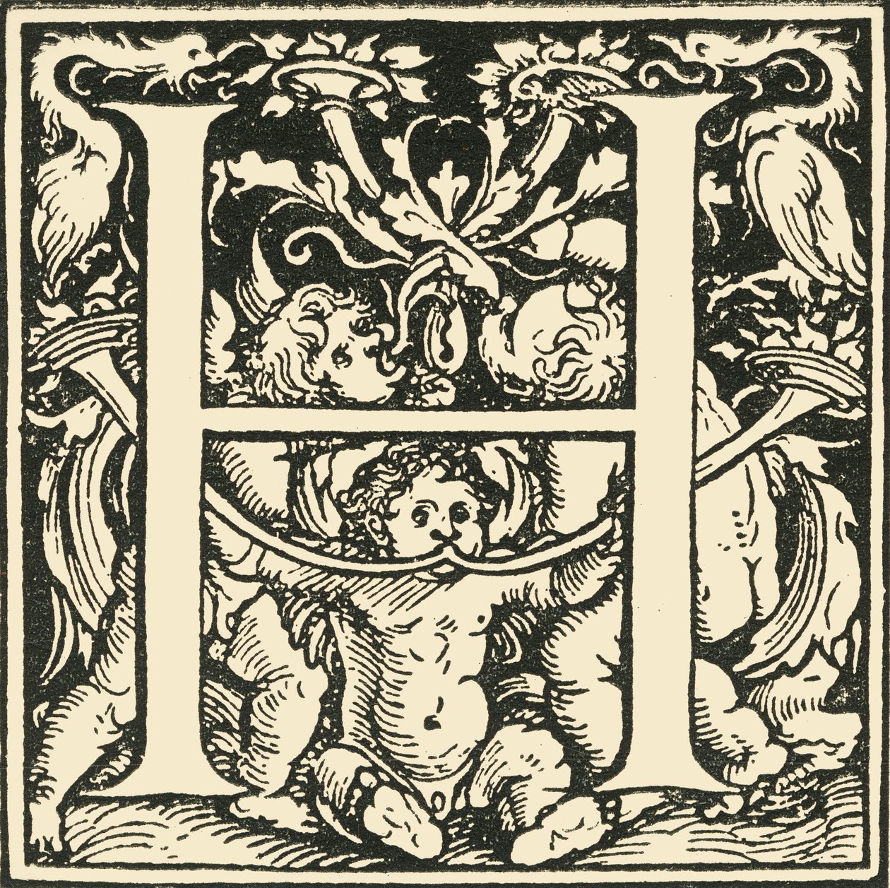 H-Hans Weiditz作のアルファベット、c1520-1521、1908。 作： ハンス・ワイディッツ