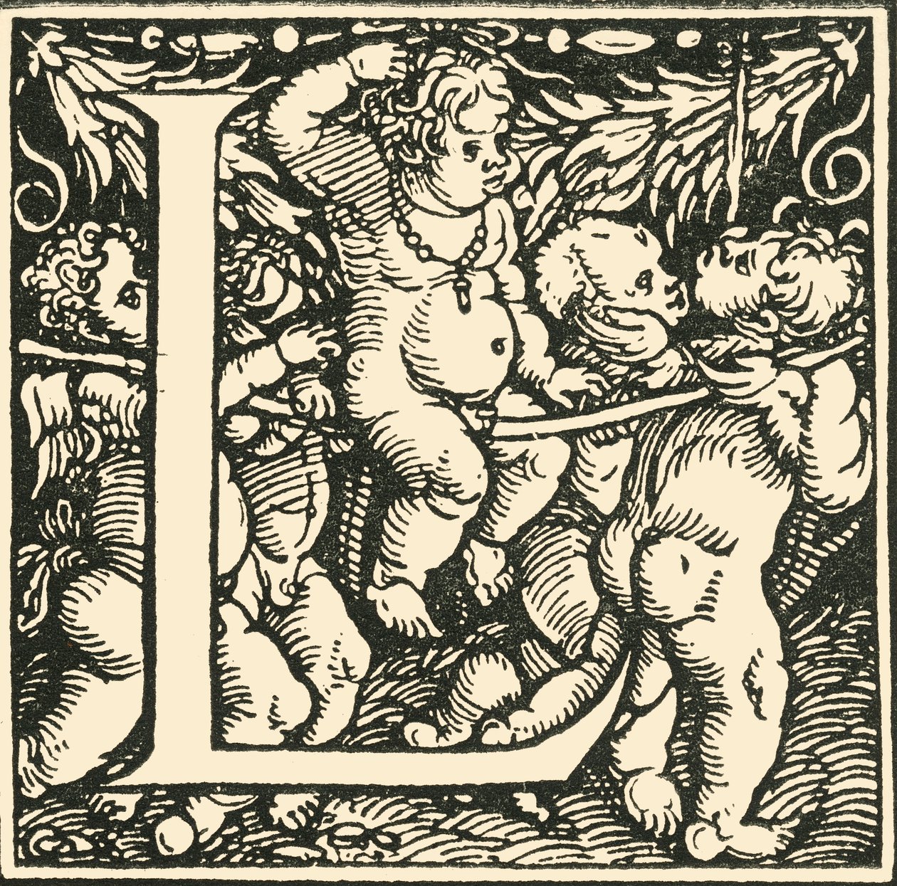 L-Hans Weiditzによるアルファベット、c1520-1521、1908。 作： ハンス・ワイディッツ