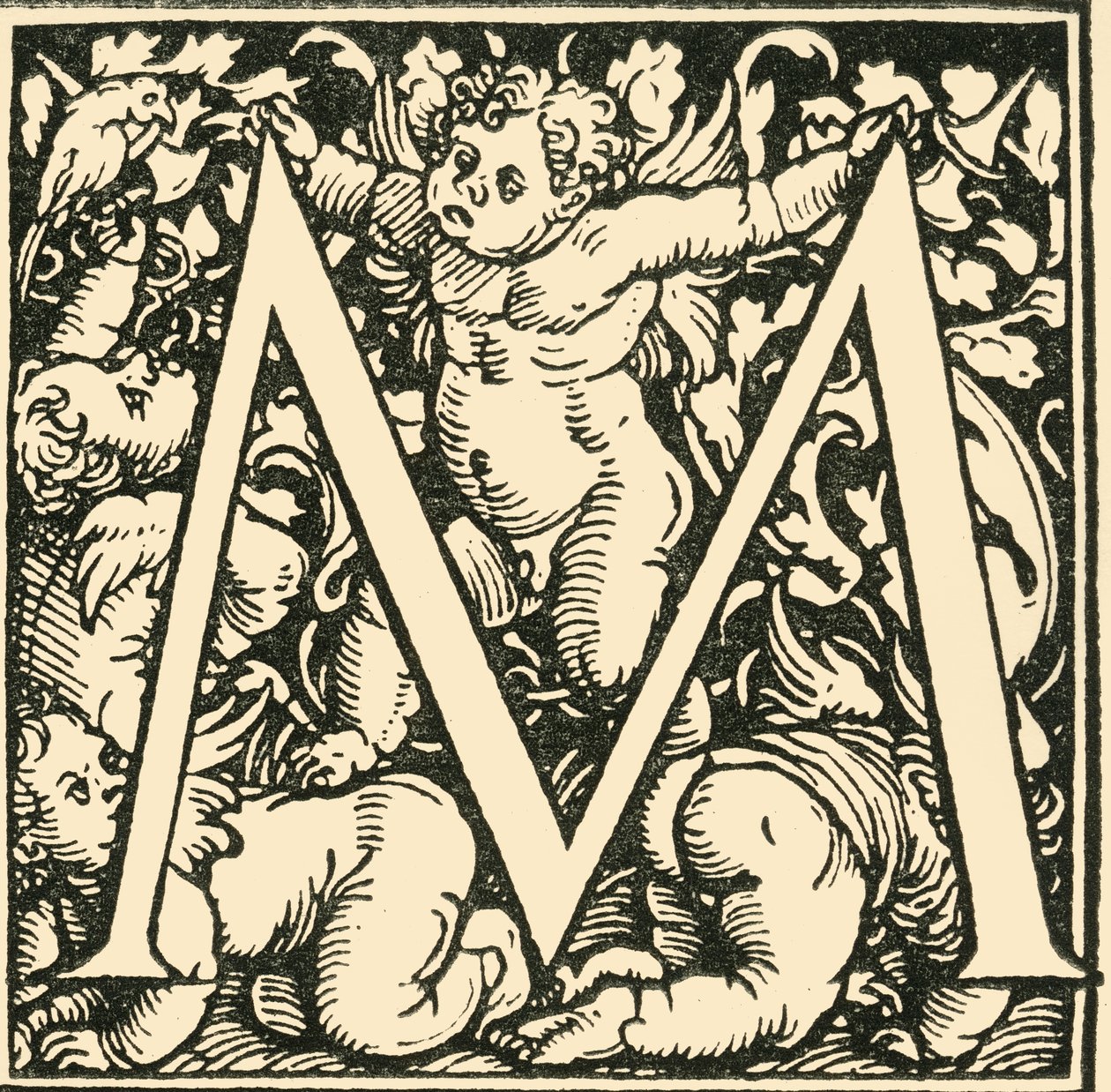 M-Hans Weiditz作のアルファベット、c1520-1521、1908。 作： ハンス・ワイディッツ