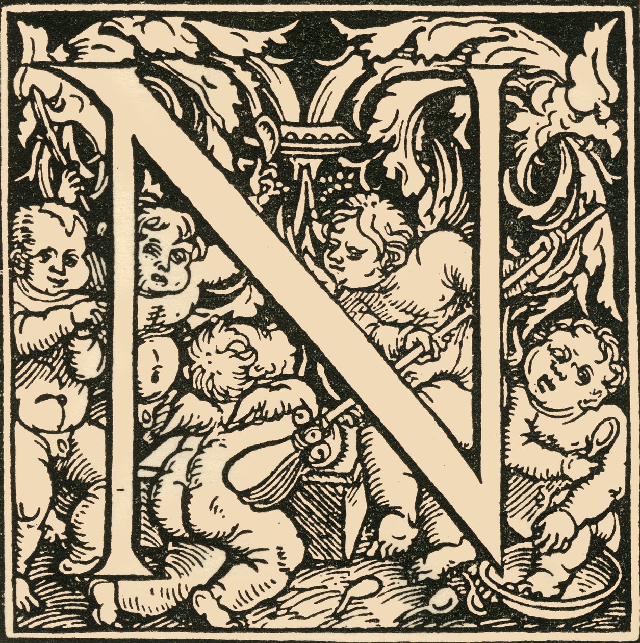 N-Hans Weiditzによるアルファベット、c1520-1521、1908。 作： ハンス・ワイディッツ