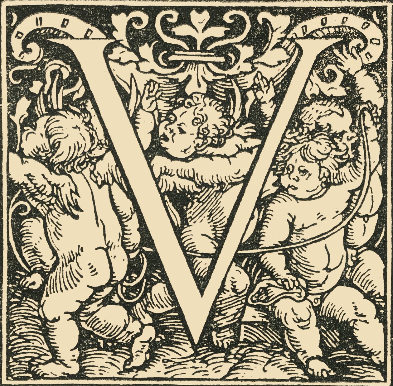 V-Hans Weiditzによるアルファベット、c1520-1521、1908。 作： ハンス・ワイディッツ