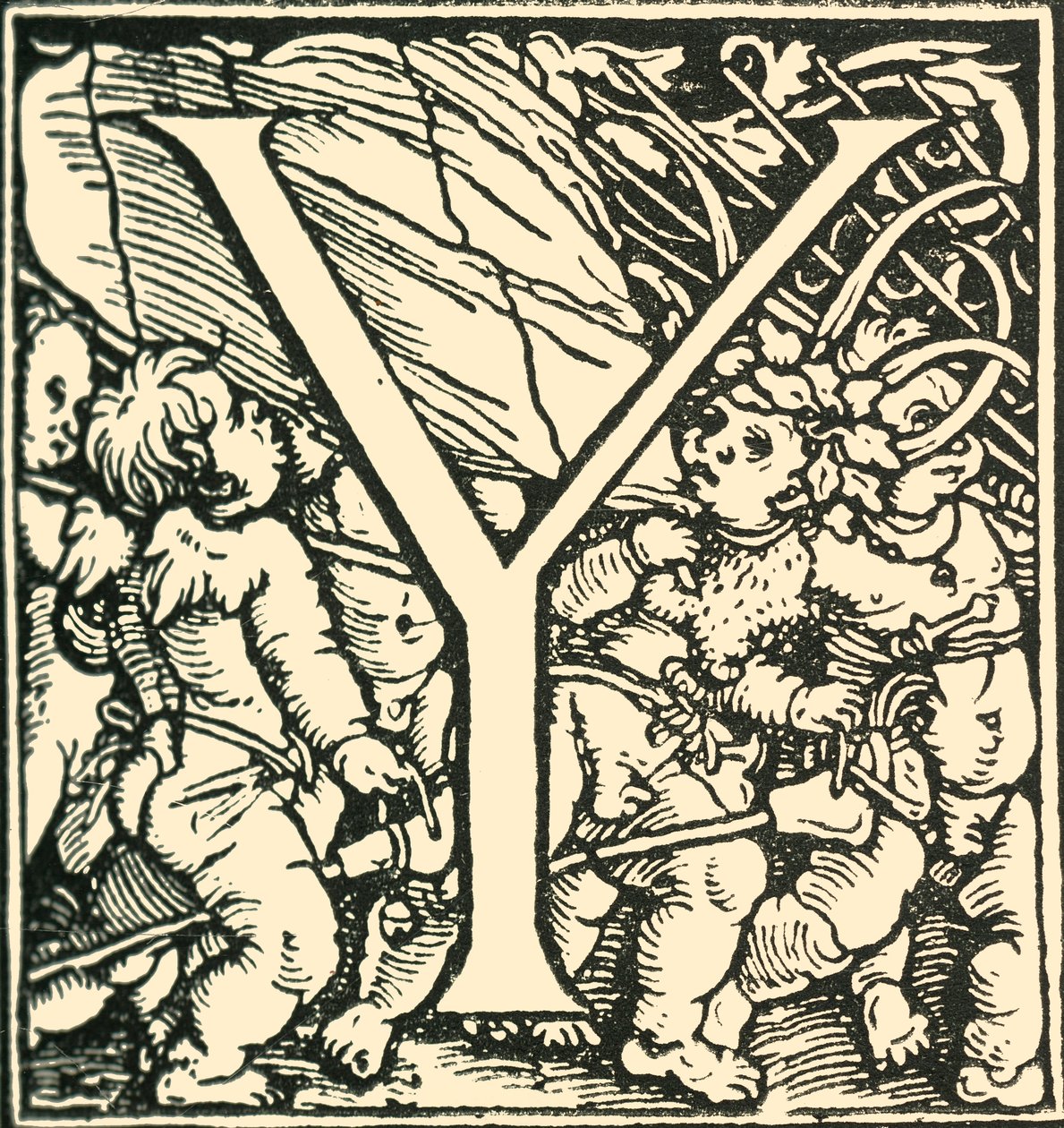 Y-Hans Weiditzによるアルファベット、c1520-1521、1908。 作： ハンス・ワイディッツ