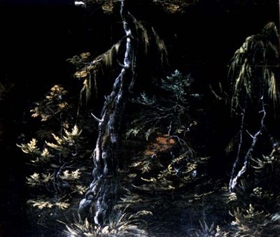 樹木と植物の習作（紙にガッシュ） 作： ハンス・ザ・ヤンガー・ロイ