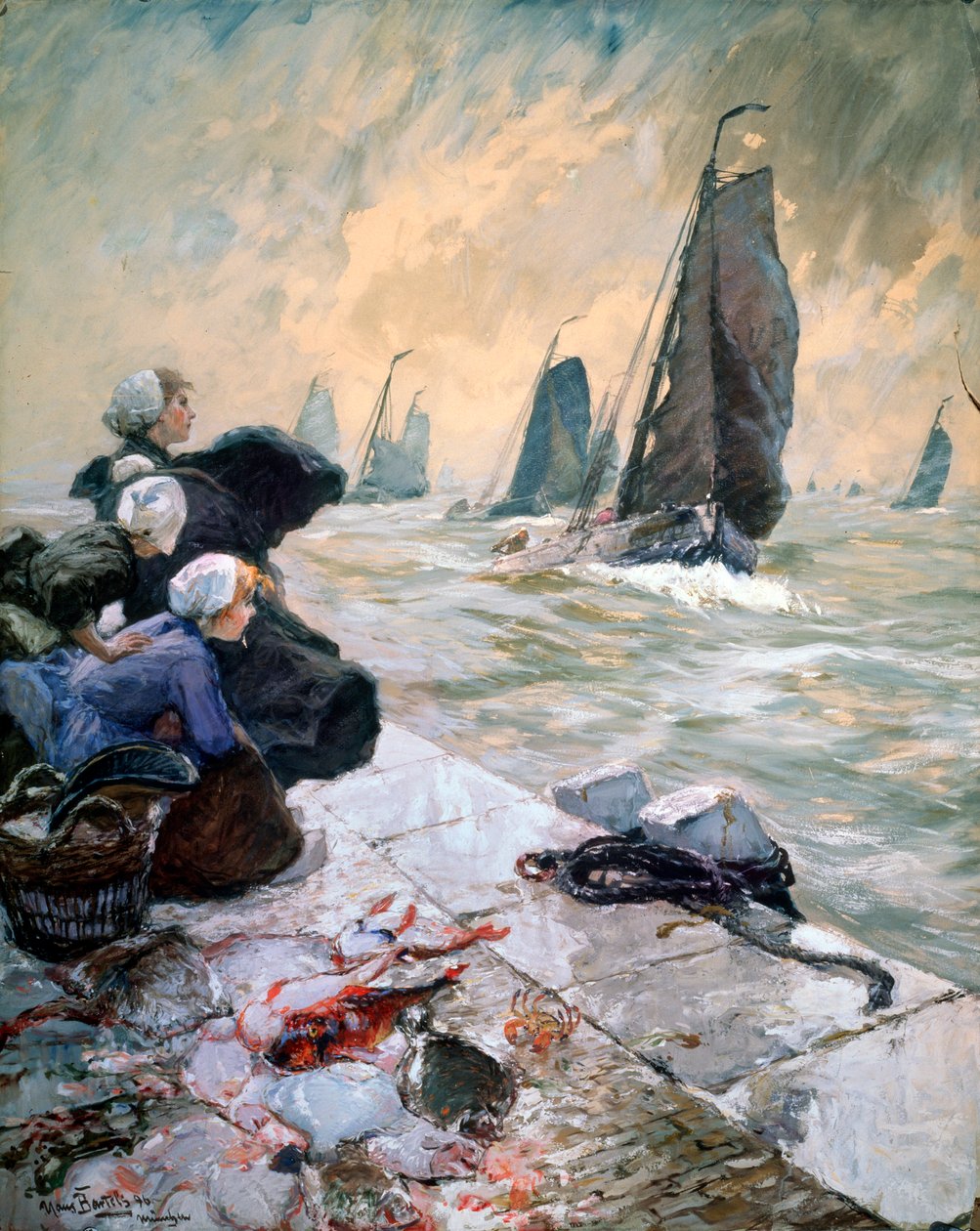 フィッシャーマンズワイフズ、1896年。 作： ハンス・フォン・バルテルス