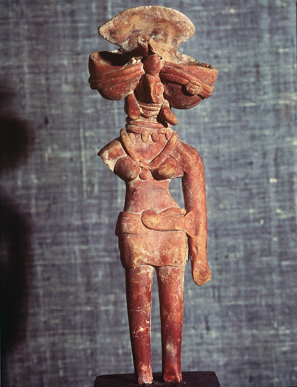 母なる女神の図、パキスタン、インダス渓谷、モヘンホダロ出身、紀元前3000〜1500年 作： はらっぱん