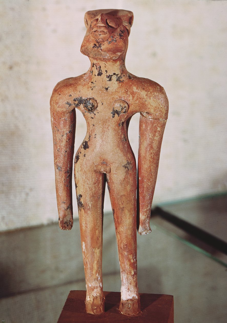 雌雄同体の図、パキスタン、インダス渓谷、モヘンホダロ出身、紀元前3000〜1500年 作： はらっぱん