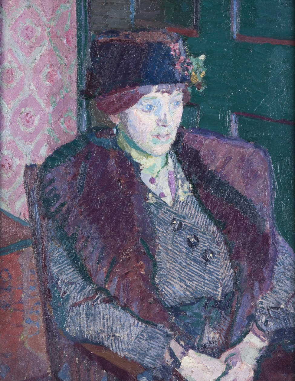 ビクタースライ夫人の肖像、1914年頃 作： ハロルド・ギルマン