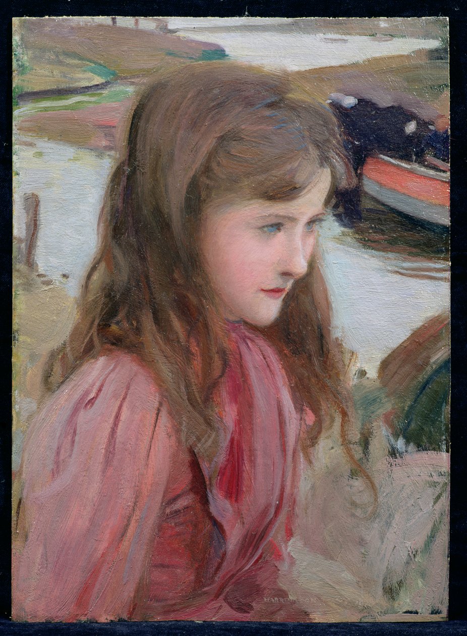 少女の研究、1898 作： ハリントン男