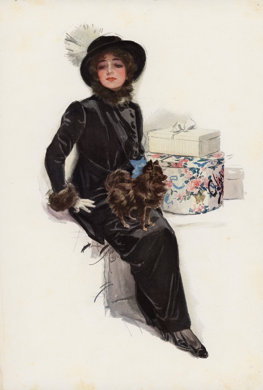 マイ・レディ・オブ・ユール（カラーリトグラフ） 作： ハリソン・フィッシャー