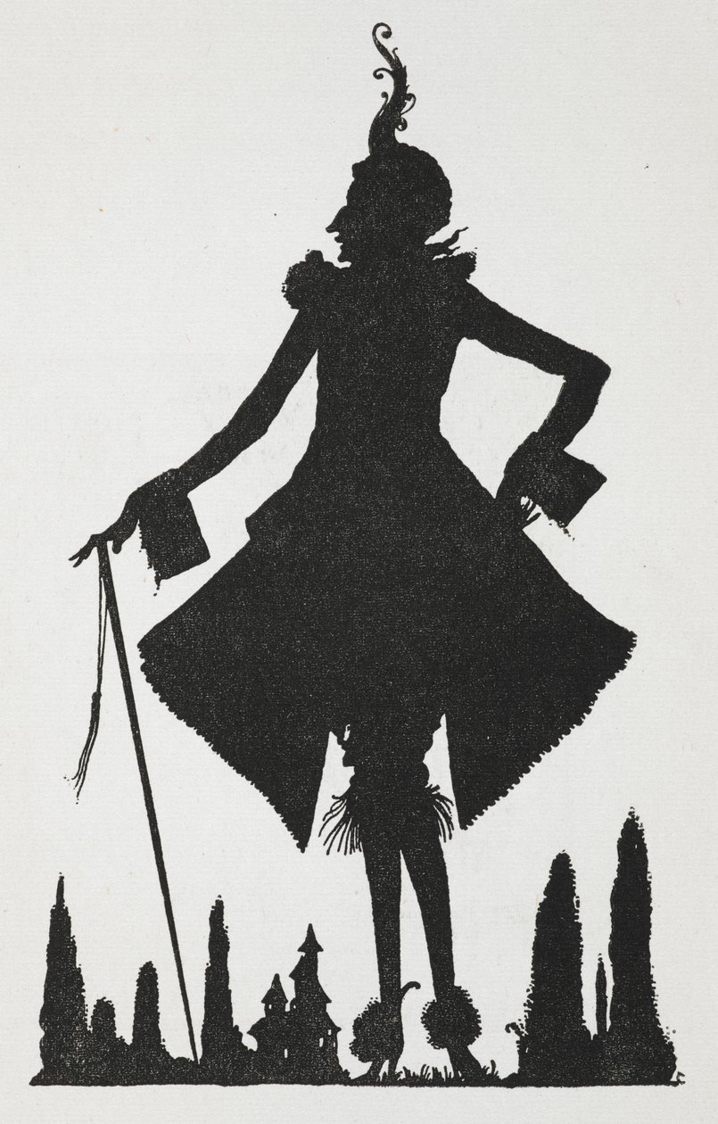 物語「房のあるリケ」の挿絵。 作： ハリー・クラーク