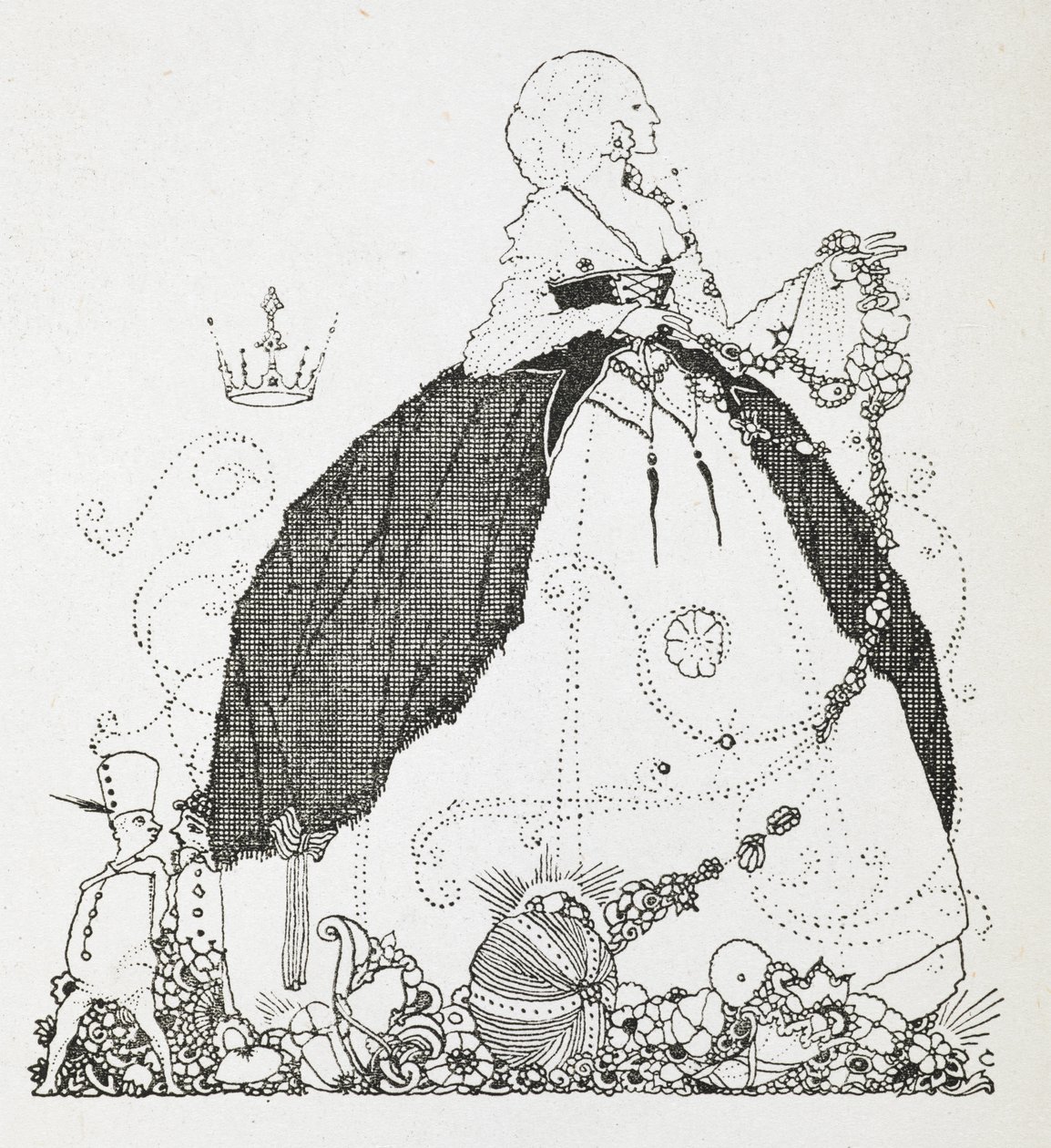 妖精」の挿絵。 作： ハリー・クラーク