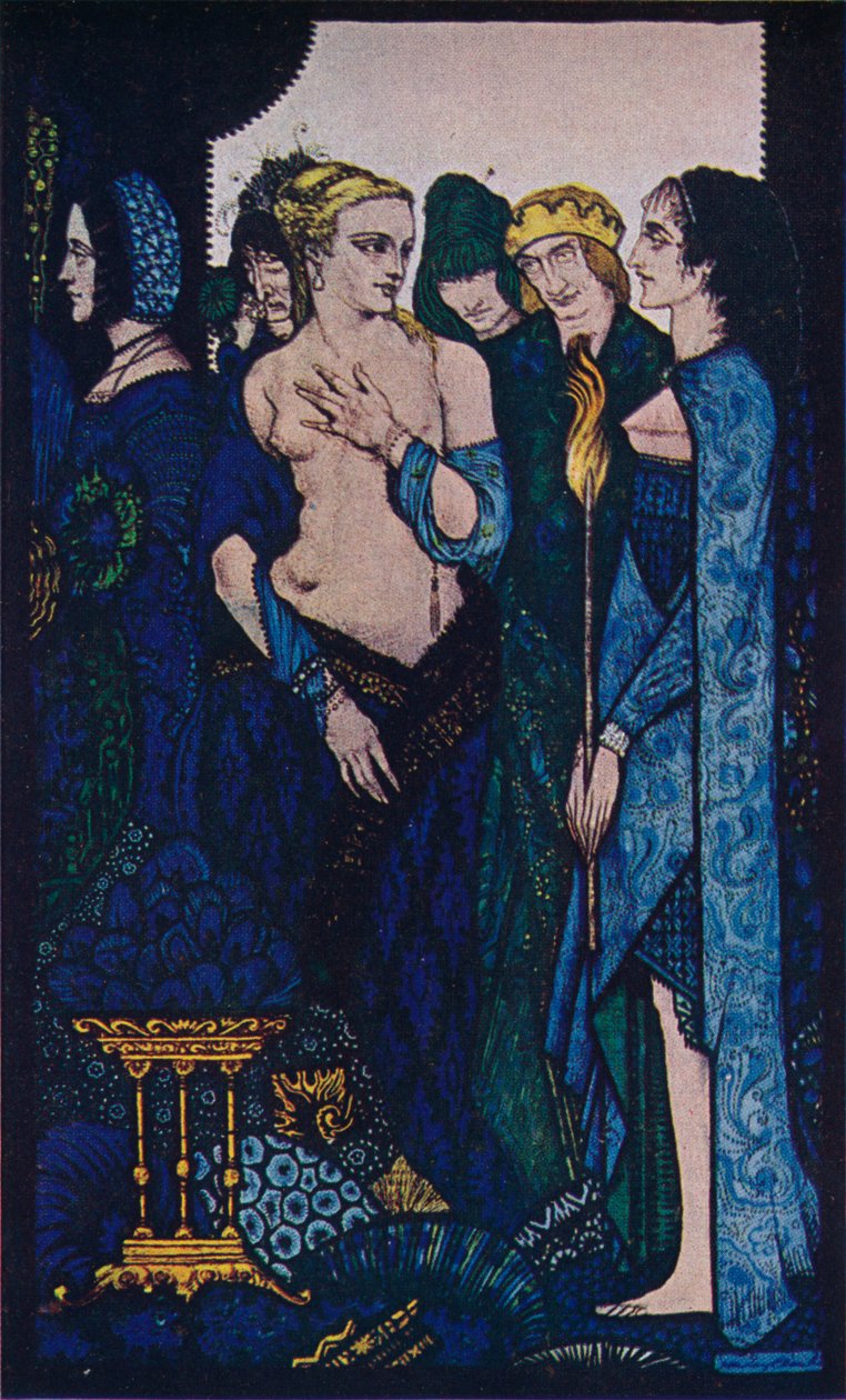 ルクレツィアクリヴェリとティツィアーノの女性をc1910と名付けました 作： ハリー・クラーク
