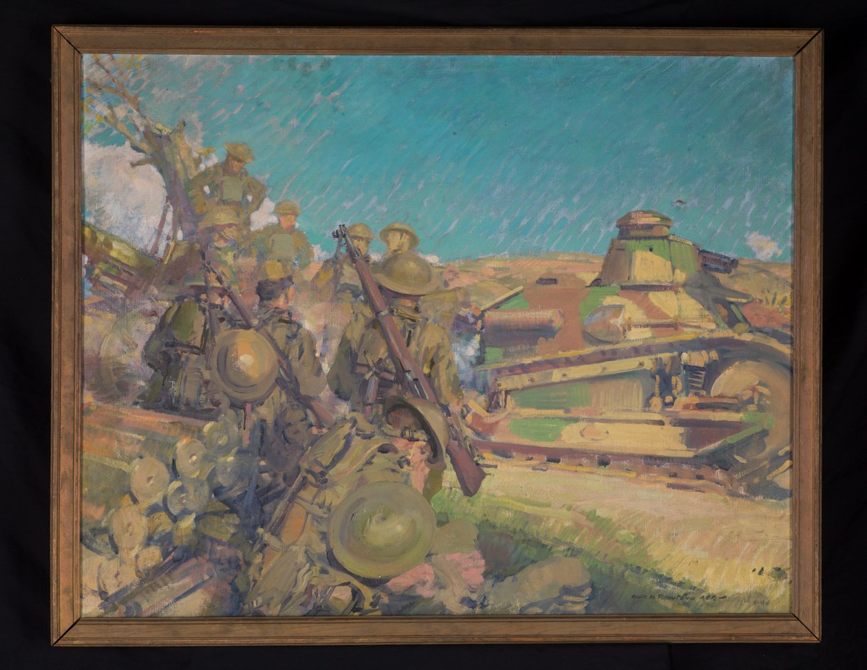 戦いから戻る 1918年頃 油彩・キャンバス 作： ハリー・エベレット・タウンゼント