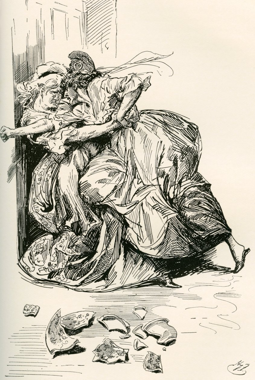 Ilustração para o romance A Tale of two cities, de Charles Dickens 作： ハリー・ファーニス