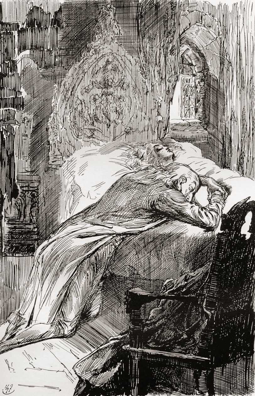 チャールズ・ディケンズの『The Old Curiosity Shop』のイラスト 作： ハリー・ファーニス