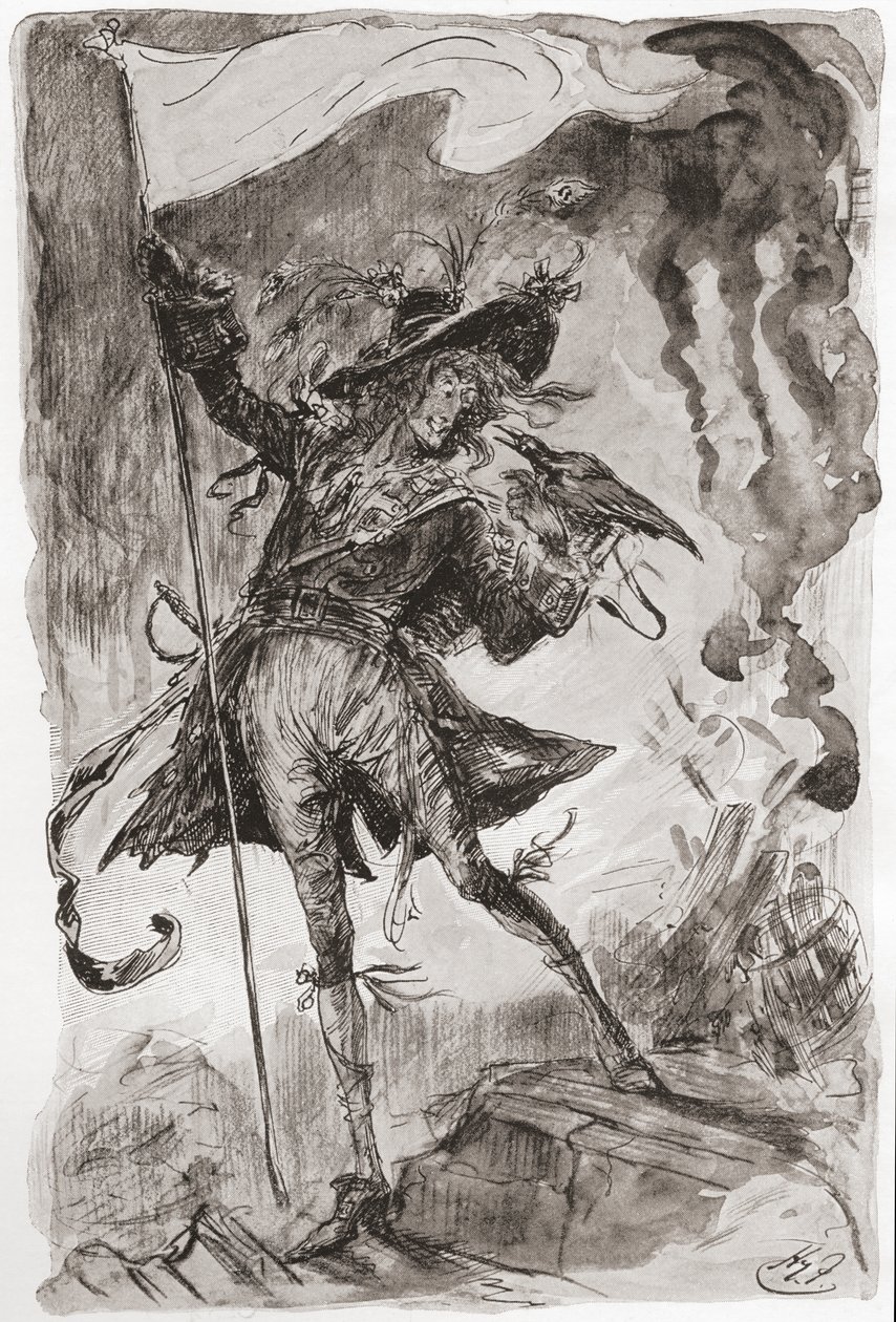 Ilustração para o romance de Charles Dickens, Barnaby Rudge 作： ハリー・ファーニス
