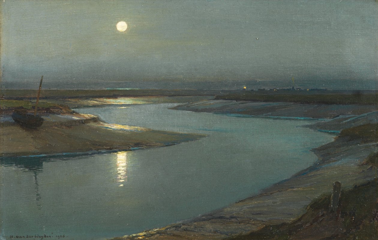 Coastwise Lights、1923年頃（キャンバスボードに油彩） 作： ハリー・ヴァン・デル・ウェイデン
