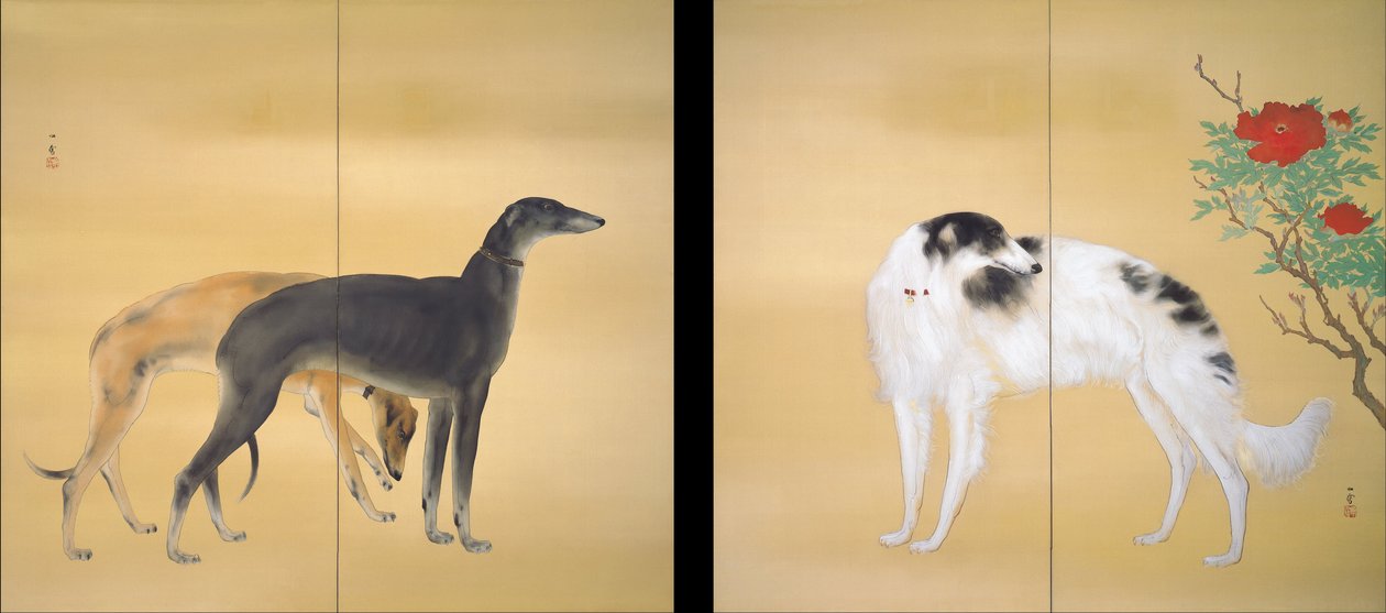 ヨーロッパの犬 作： 橋本関雪