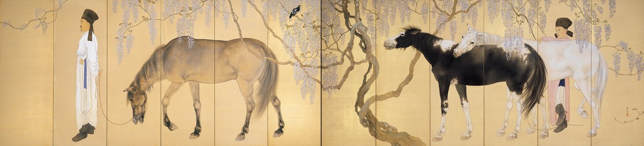 隠者を訪ねる 作： 橋本関雪
