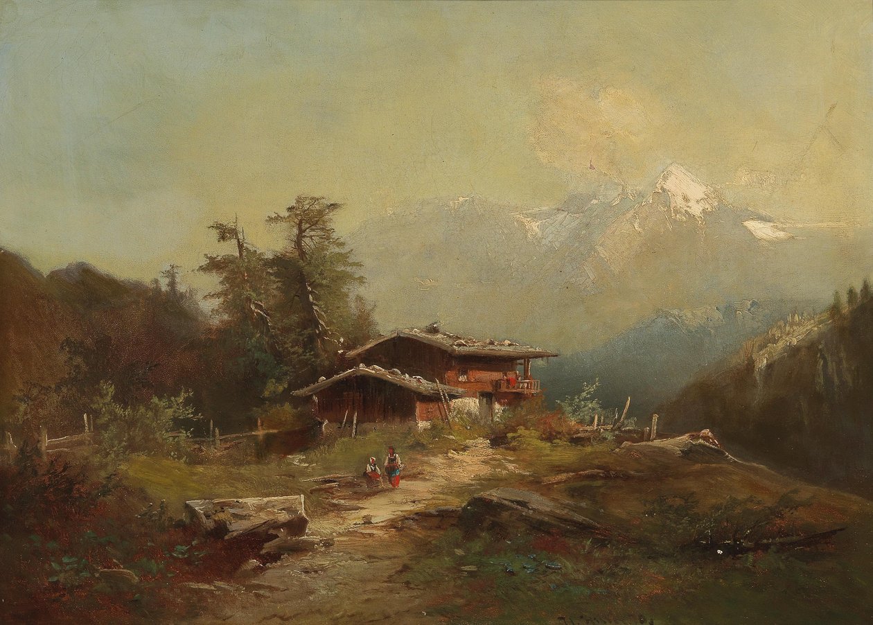 高山の風景 作： ハインリッヒ・ヒラー