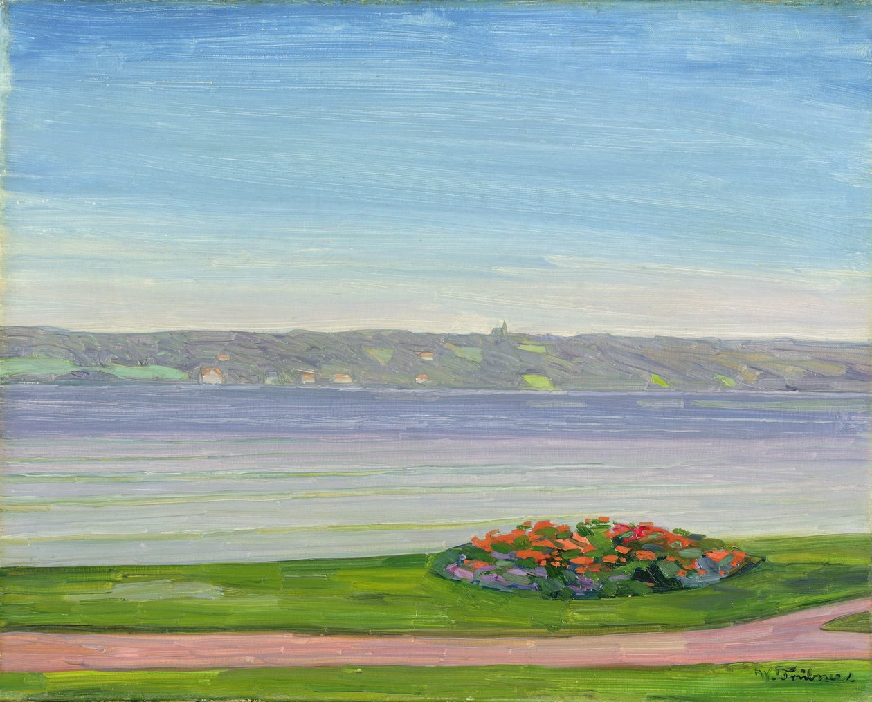 Starnberger See、1911 作： ハインリッヒ・ヴィルヘルム・トゥルーブナー